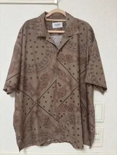JEANSFACTORY/33DEGREES ペイズリー柄シャツM
