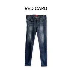 【RED CARD】size 23 スキニーデニム ダークブルー a1540