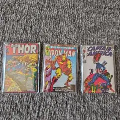MARVEL コミック 缶バッジ 3個Set