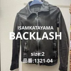 FLASH ブラックレザージャケット　BACKLASH