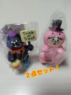 デコレ コンコンブル トリックorトリート猫＆にゃんザウルス２点セット新品♡