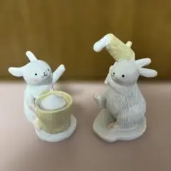 お月見　うさぎ　ナチュラルキッチン　オブジェ　餅つきうさぎ