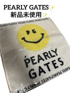 【PEARLY GATES】 スポーツタオル 白 35×35cm