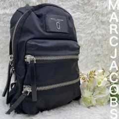 極美品★MARC JACOBS バックパック リュック 黒 シルバー金具