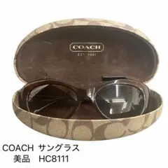 美品　COACH サングラス HC8111 ブラウン　ケース付き