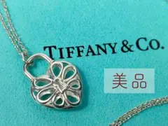 【超美品】Tiffany ティファニー フィリグリーハート ネックレス