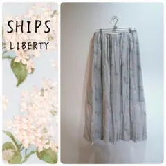 【SHIPS】シップス＊リバティプリントスカート＊Archive Lilac