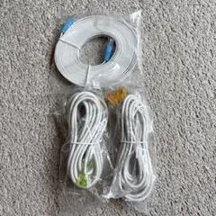 ホワイト LANケーブル 3本セット RJ45