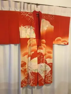 子供用　着物　赤色