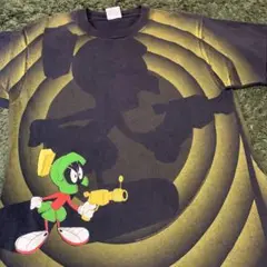 90s マービン　ルーニーテューンズ ビンテージ　tシャツ 総柄　USA製　影