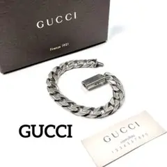 【最高級イタリア製】GUCCI 銀製925 ブレスレット シルバー ヴィンテージ
