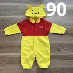 プー　ロンパース 90 コスチューム　コスプレ　Dハロ　ディズニー