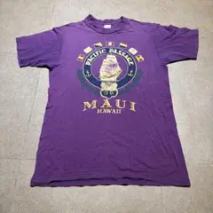 Hawaii ハワイ　マウイ　半袖　tシャツ　紫　パープル　usa製　M