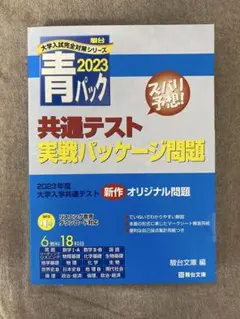 2023 共通テスト実践パッケージ問題　駿台　青パック