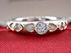 山崎裕見子K18/Pt900 YUMIKO リング 0.092ctダイヤ 山崎裕見子 リング 指輪 トルマリンキャッツアイ 3.00ct