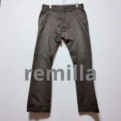 レミーラ remilla　チノパン パンツ ボタンフライ カーキ系　M メンズ