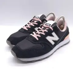 new balance ニューバランス スニーカー 24cm ブラック ピンク