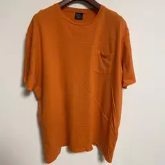 POLO RALPH LAUREN オレンジ 無地 Tシャツ ポケット付き XL