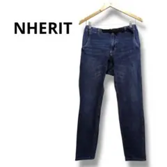 ダークブルー スリムフィット　デニムパンツ　ジーンズ　青色　レディース　ポッケ多