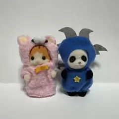 シルバニアファミリー 赤ちゃん 35周年 着ぐるみネコ ハロウィン こうもり