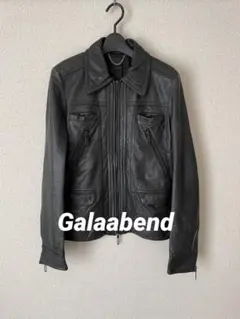 ガラアーベント 黒 galaabend レザージャケット ブルゾン M 革ジャン