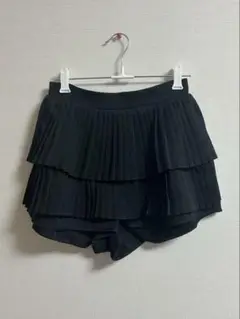 SHEIN マルチレイヤー フリル デザインショーツ ブラック