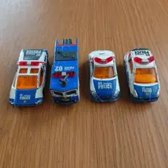 ハイパーブルーポリス　01号＆03号＆ガードナー＆キッズ16体＆ミニカー34台 ハイパーブルーポリス 01号＆03号＆ガードナー＆キッズ16体