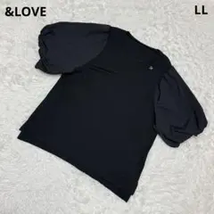 【美品】＆LOVE 半袖 Tシャツ チュニック バルーン袖 チャーム