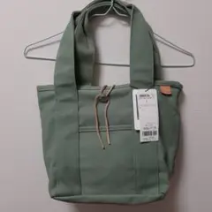 SHARE PARK グリーン2WAYミニキャンパストートバッグ