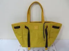 ADMJ コンクルージョン　トートバッグ　ナイロン×レザーイエロー未使用