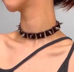 チョーカー スタッズ ブラック ロック コスプレ 原宿 パンク ファッション