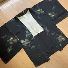 アンティーク黒羽織 仕付け糸つき