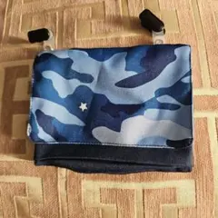 青系迷彩 移動ポケット クリップ付き