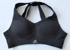 adidas スポーツブラ ブラック×ホワイト