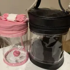 リンツ　ピンク スリーコインズ　 ブラック 推し活ポーチ