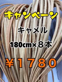 グラブレース　キャメル　180cm×８本