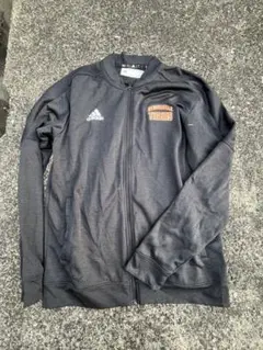 adidas ジップ　ブラック