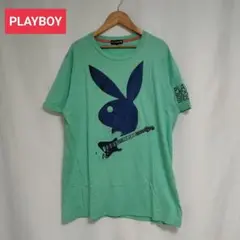 PLAYBOY ROCK CHIC Tシャツ ミントグリーン XL