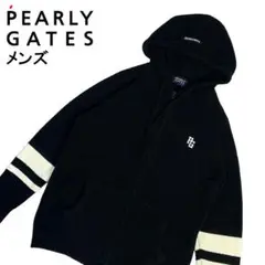 PEARLY GATES パーリーゲイツ ニットパーカージャケット ブラック 5