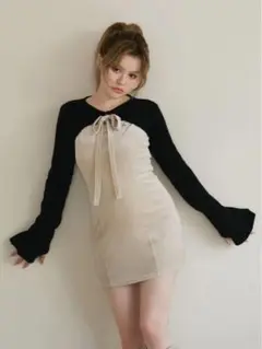 アンドマリー ribbon mini dress