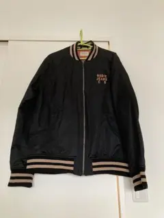 美品】Nudie Jeans⭐︎S アームレザースタジャン バーシティ