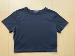 JEANASIS　クロップドTシャツ　黒