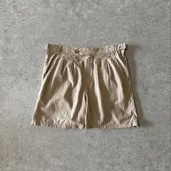 80s Eddie Bauer リネンショーツ ベージュ Lサイズ 黒タグ