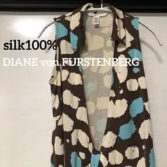 DIANE von FURSTENBERG100%SILKトップスused