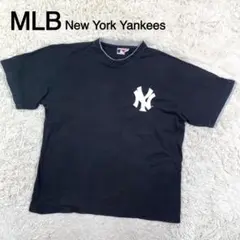 MLB ニューヨークヤンキース ブラックカラー チームロゴ Tシャツ
