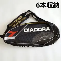 新品 訳あり　ディアドラ　3WAY ラケットバッグ　テニスバッグ　6本収納　黒