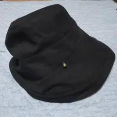 新品未使用✨タグ付き✨黒 ハット 帽子 UVカット手洗いサイズフィット