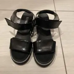 EDITION ブラック厚底サンダル