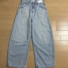 完売 ユニクロ UNIQLO バギーカーブジーンズ 丈短め 24