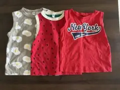 タンクトップ 3枚セット (80, 90,95サイズ)